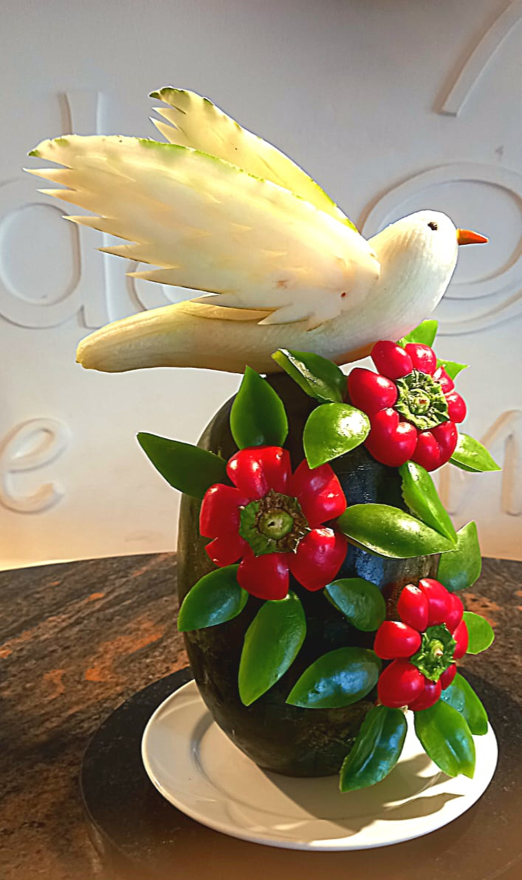 Arreglo frutal paloma