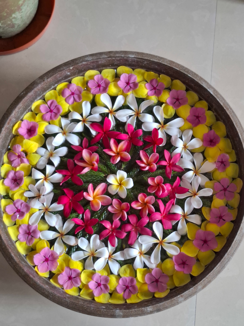 Mandala de flores multicolor