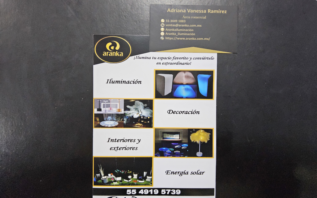 Folleto de Aranka Iluminación