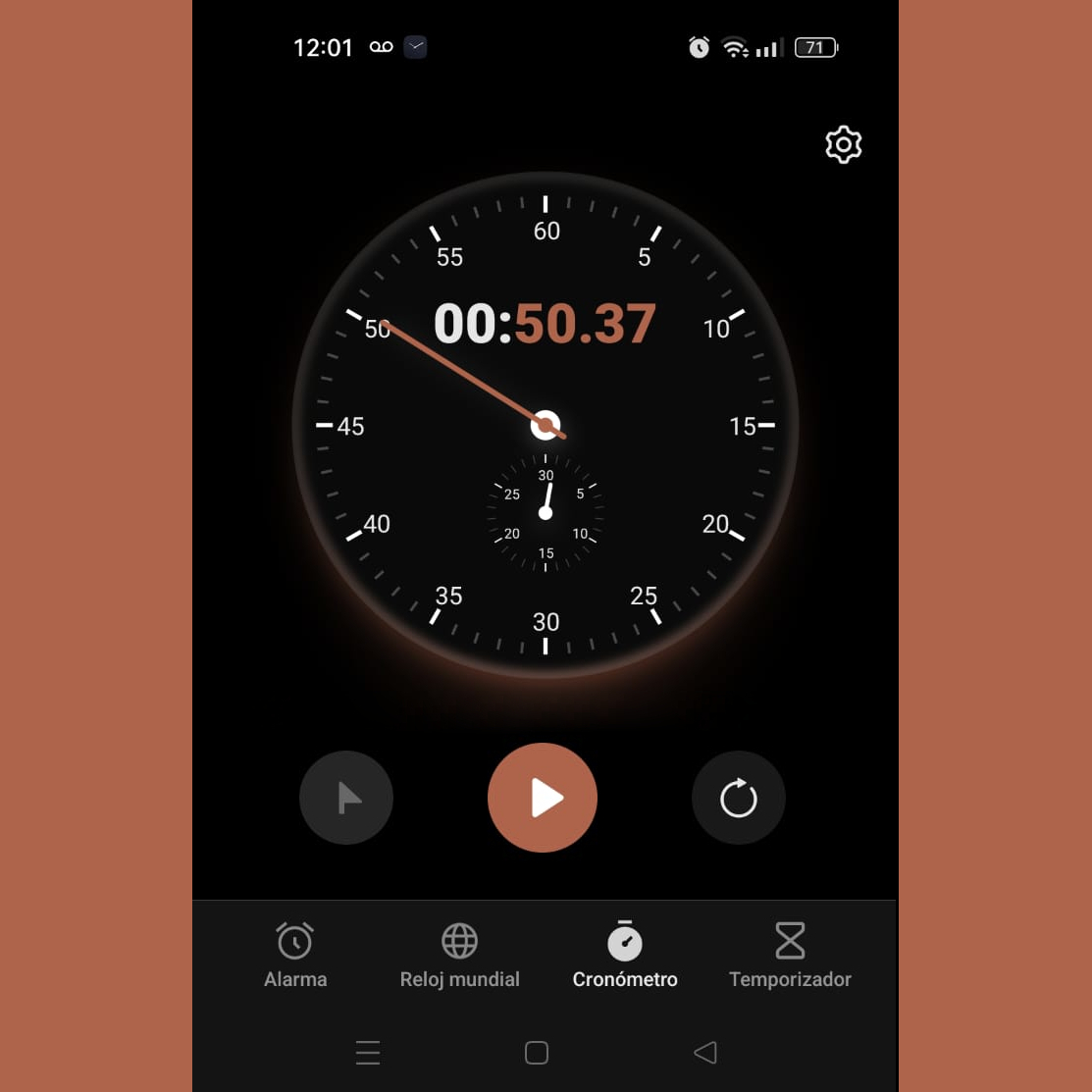 Reloj cronómetro digital